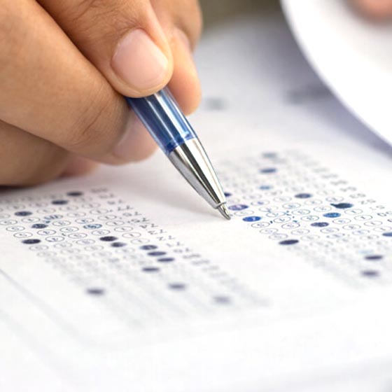 Auswertungsbogen vom LRS-Test