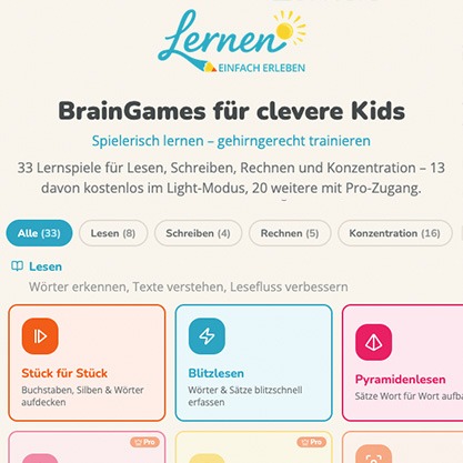 Lerneneinfacherleben Spiele